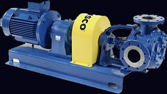 Industrial pump and motor assembly